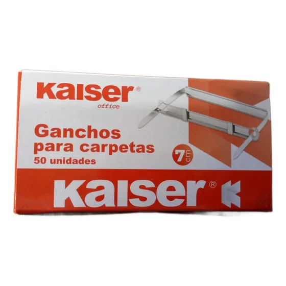 Ganchos Metalicos Para Carpetas N22 7 Cm 50 Unds Kaiser