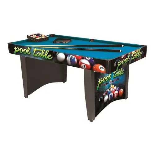 Mesa De Pool + Tacos + Bochas 153 X 82 X 78 Cm Starkiller Mm Paño Verde