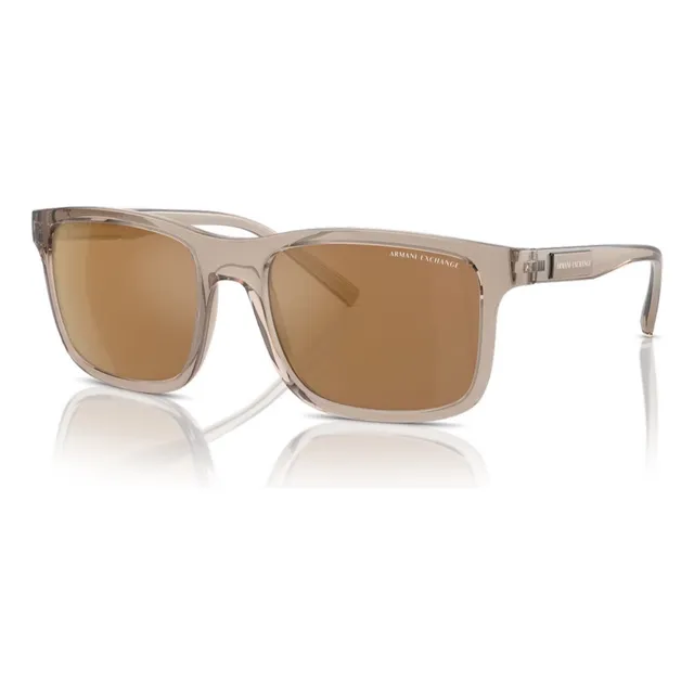 Lentes De Sol Armani Exchange Ax 4145s 83445a Polarizados Nueva Colección Marrón Brown Morros Gold Polar Marrón Marrón