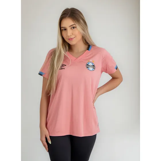 Camisa Umbro Grêmio Outubro Rosa 2022 Feminina