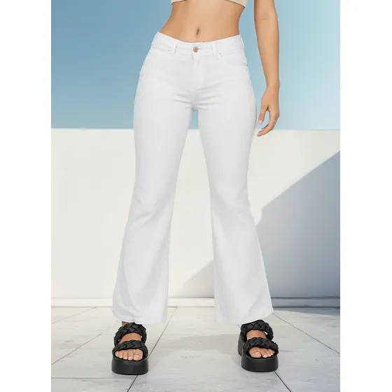 Pantalon Campana Mujer Cottons Jeans Luciana Regular