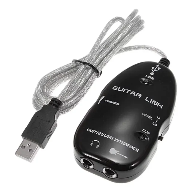 Interfaz Conector Amplificador Pc Guitarra Link Grabador Usb