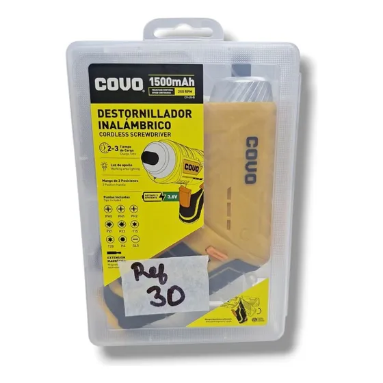 Destornillador Inalambrico Con Luz De Apoyo Marca Covo