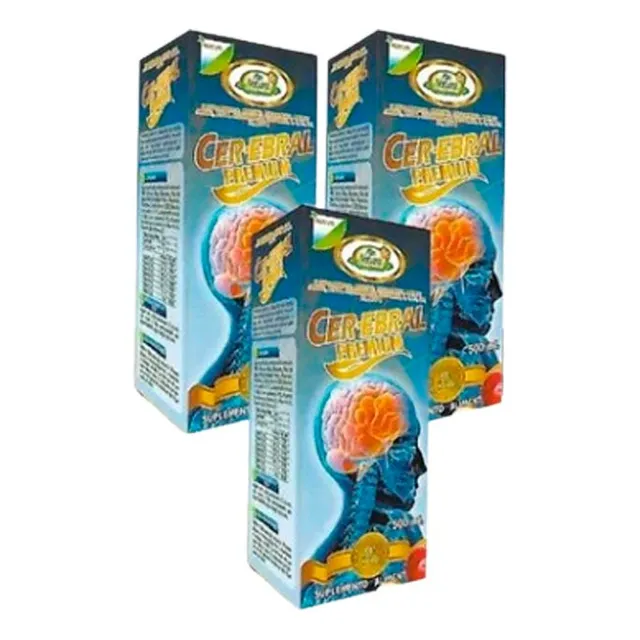 Pack 3 Und Cerebral Premium Mas Natural 500ml