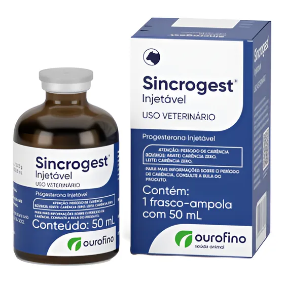 Sincrogest Injetável 50ml Para Vaca - Ourofino