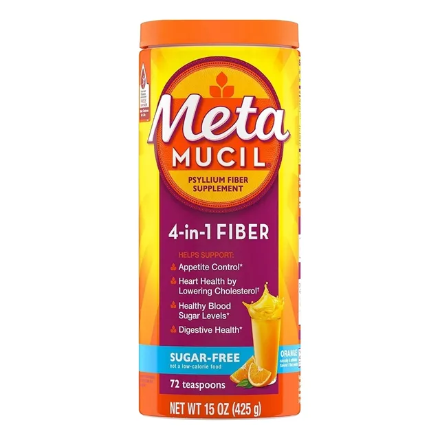 Metamucil 4 En 1 Sin Azucar 72 Servicios Americano