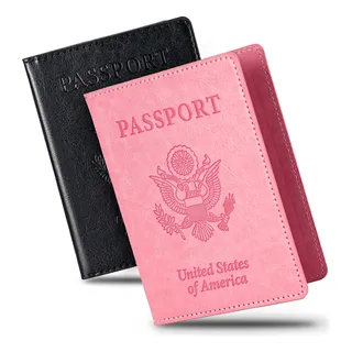 Cartera De Pasaporte Ultradelgada Hommein De 2 Piezas... Cartera De Pasaporte Ultradelgada Hommein De 2 Piezas...