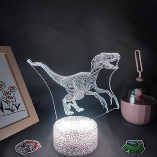 Animal Dinosaurio Velociraptor Raptor 3d Led Led Lámparas De Animal Dinosaurio Velociraptor Raptor 3d Led Led Lámparas De
