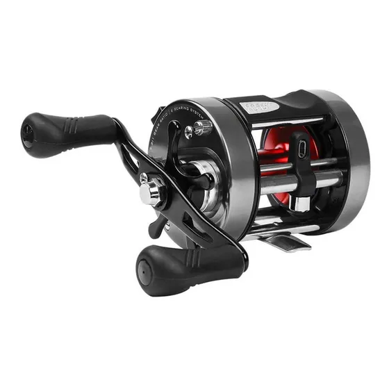 Reel Rotativo Marine Sports Caster Power 400 5.3:1 Color Plateado