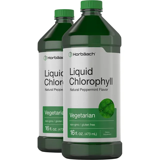 Suplemento Clorofila Líquida De 100 Mg 16oz Horbaach