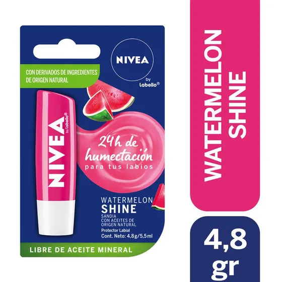 Bálsamo Labial Nivea Watermelon Shine 4,8gr