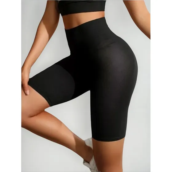 Short Biker Deportiva Dama Tiro Alto Gym Correr Ciclista