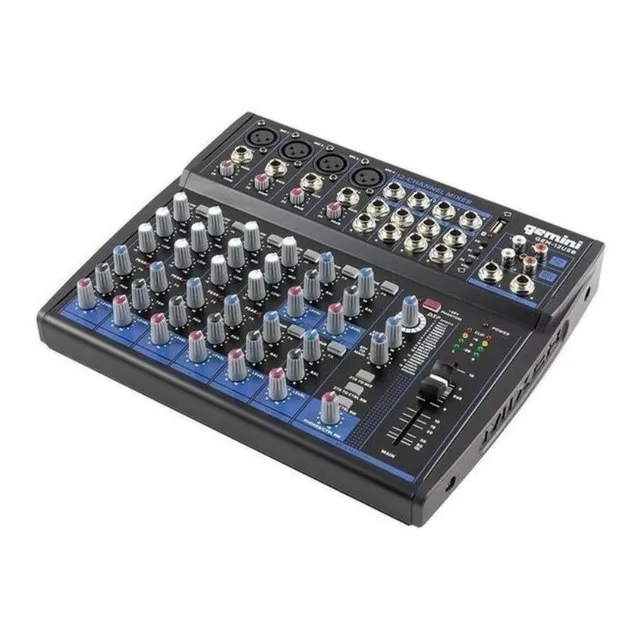 Mezcladora Geminis Gem-12usb Bluetooth/12 Ch/usb/3 Bandas
