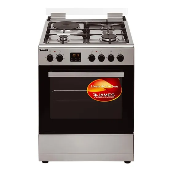Cocina Combinada James Con Disco Electrico C25 Atks Dimm