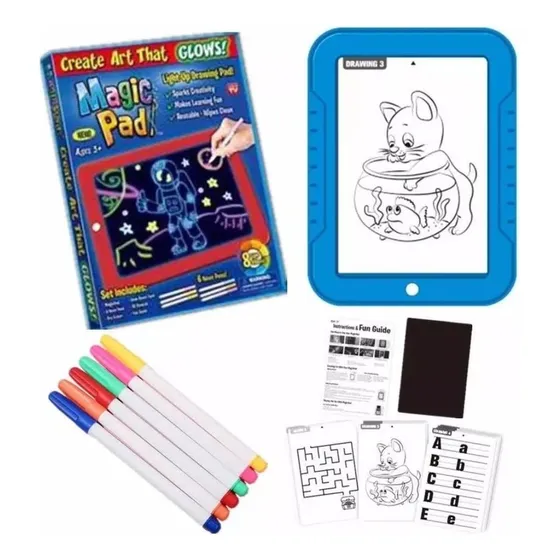 Pizarra Magica Magic Pad Led Tablero De Neon Para Dibujar