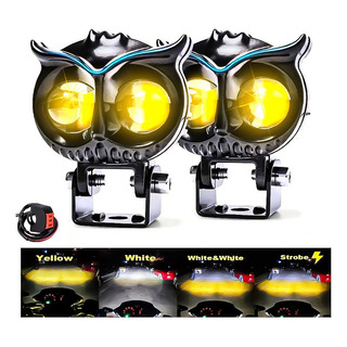 Par Faros Led 80w Hi/lo Doble Color Auto Moto Exploradoras Par Faros Led 80w Hi/lo Doble Color Auto Moto Exploradoras