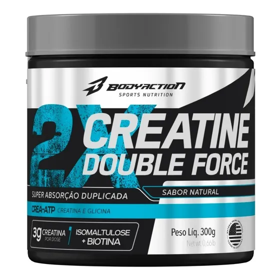 Creatine Double Force 300g Sem Sabor - Bodyaction