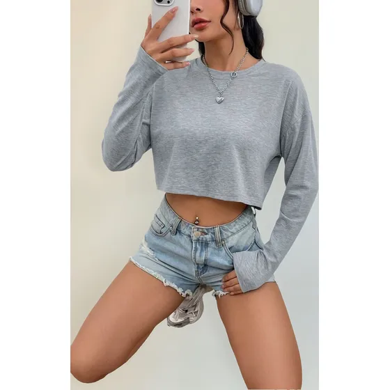 Remera Deportiva Corta Crop Top