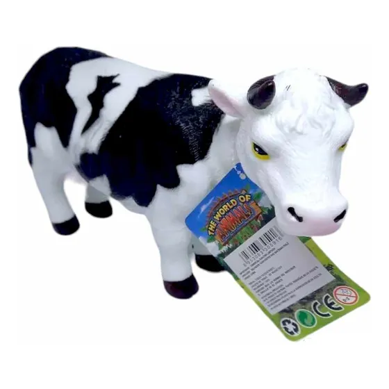 Vaca Grande Goma 32cm Coleccion Granja Juguete Sonido