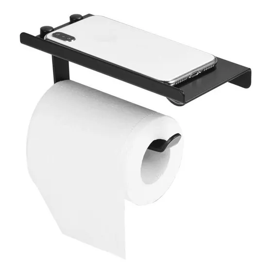 Porta-rollo De Rollos Sanitarios Acero Inoxidable C Repisa