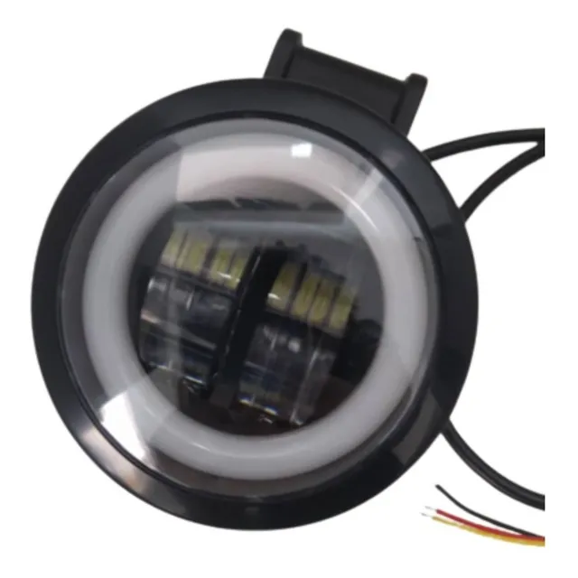 Faro Led Para Motocicleta 20w Ojo De Angel Rojo 