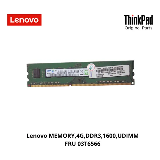 Lenovo Memoria 4g Ddr3 1600 Udimm P/n 03t6566