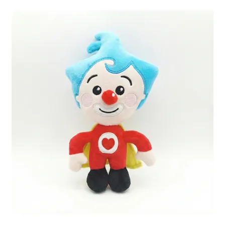 Pelúcia Palhaço Plim Plim - Um Herói Do Coração 25 Cm Vermelho