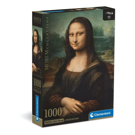 Rompecabezas Mona Lisa 1000 Pz Clementoni Italia Leonardo Da Vinci Arte Museum Collection Louvre Oficial Gioconda Con Poster