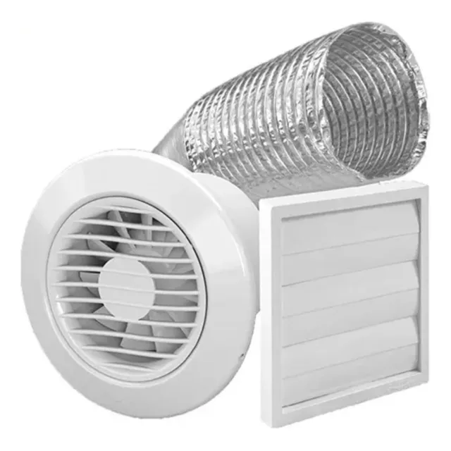 Kit Completo Extractor Con Veneciana 100mm Arkit - Wminsumos