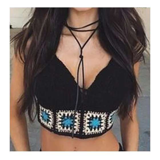 Trajes De Baño Crop Top Tejidos Úsalos Con Short, Faldas