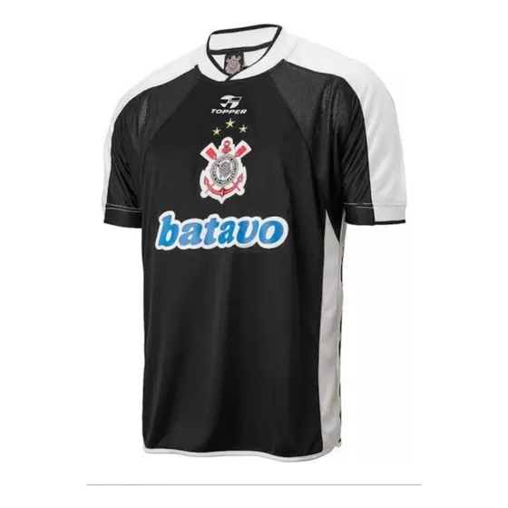 Camisa Topper Corinthians Mundial 2000 Retro - Preta