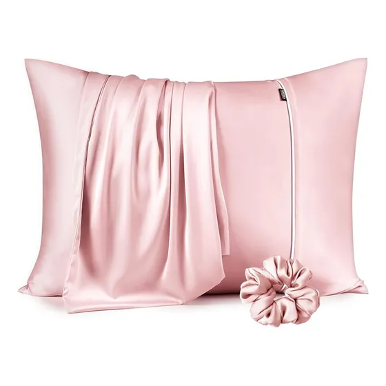 Funda De Almohada De Seda Sintética Gulokoka® Para El Cabell