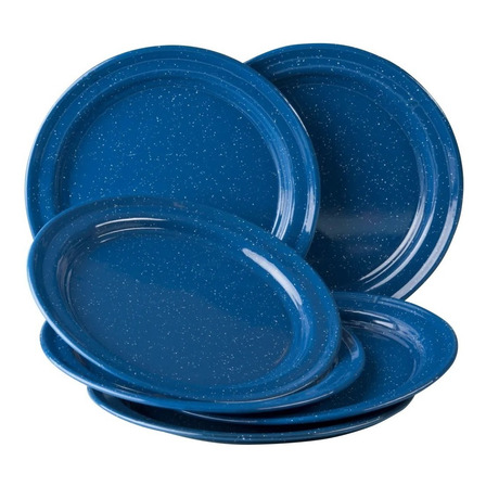 Juego De Plato Principal De Peltre, 6 Azul Juego De Plato Principal De Peltre, 6 Azul
