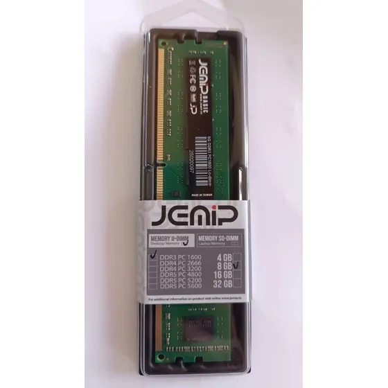 Memoria 8gb Ddr3 1600mhz Jemip Para Pc - Udimm