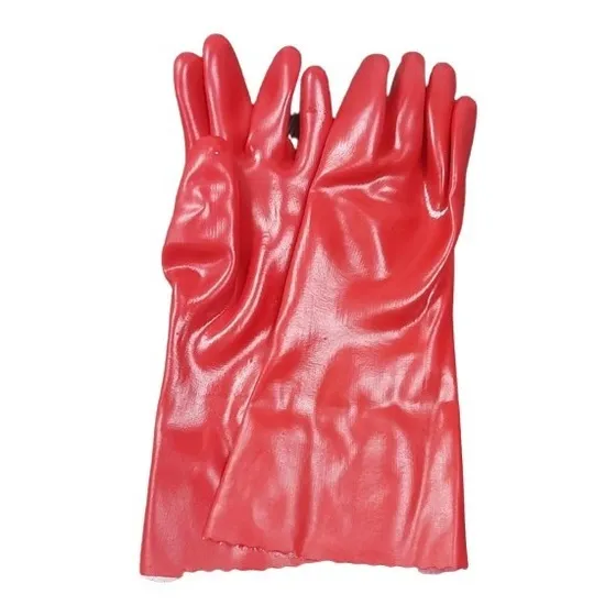 Guantes De Pvc Rojos 14