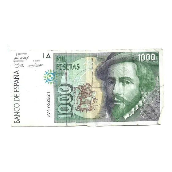 Liquido Excelente Billete De España 1000 Pesetas 1992