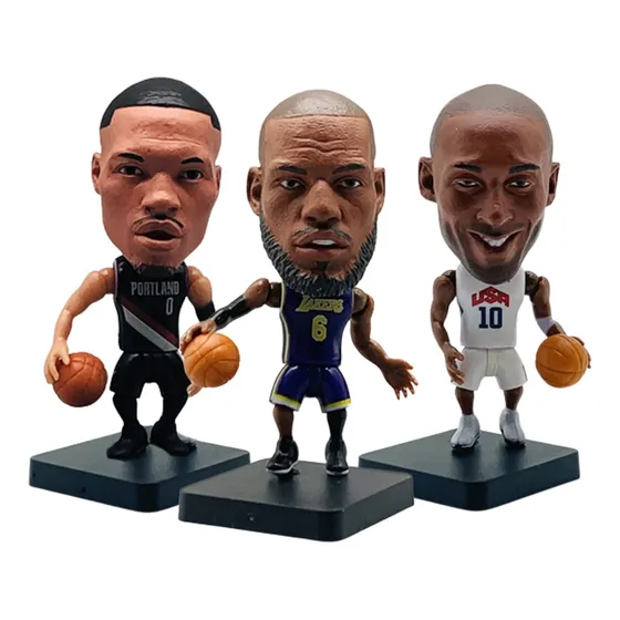 Mini Craques Basquete Nba Miniatura De Jogadores Bonecos