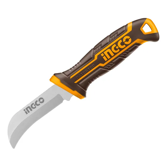 Cuchillo Curvo Pelacable 8'' 200mm Electricista