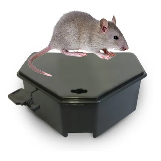6 Porta Iscas Para Veneno Rato (girassol-bloco)