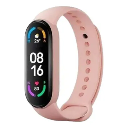 Smart Band 6 Rosa 6cm Tecnología Fitness Salud Monitor