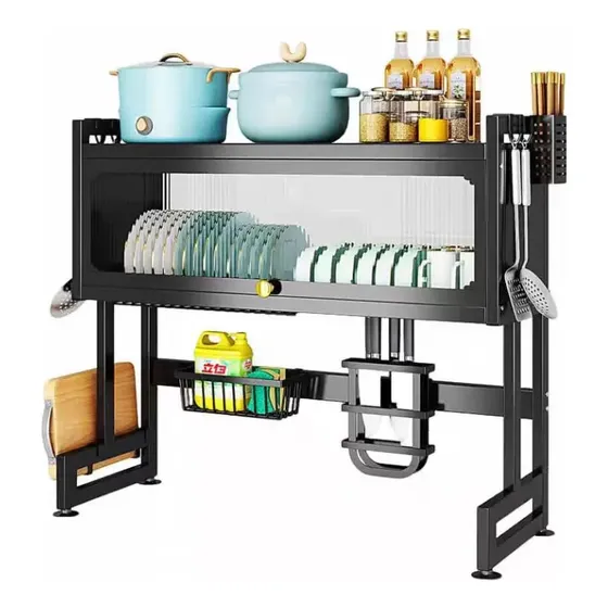Platero Organizador Platero Seca Platos Escurridor Innovo Home Con Tapa