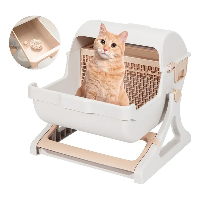 Arenero Gatos Semi-automático Michis Baño Sanitario Grande