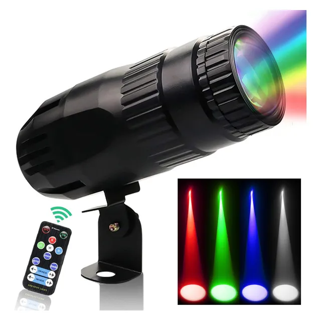 Luces De Escenario Pinspot Mini Led Rgbw Dj Beam Spot Luz