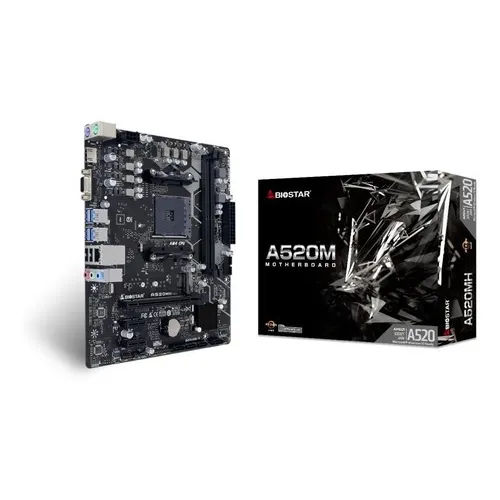 Tarjeta Madre Biostar A520mh Am4 Ddr4 Ryzen 3gen Series 5000