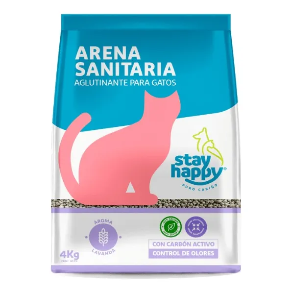 Arena Sanitaria Stay Happy Lavanda 10 Kg