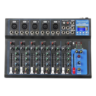 Mezcladora De Audio 7 Canales Con Usb Bluetooth Mixer Ht7 Mezcladora De Audio 7 Canales Con Usb Bluetooth Mixer Ht7