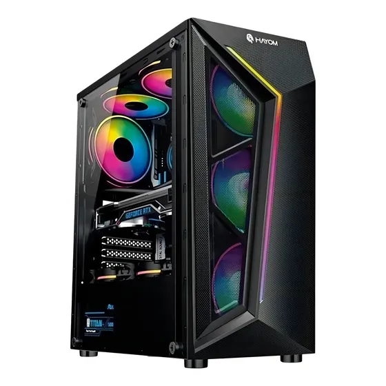 Gabinete Gamer Com 4 Fans Rgb Inclusas