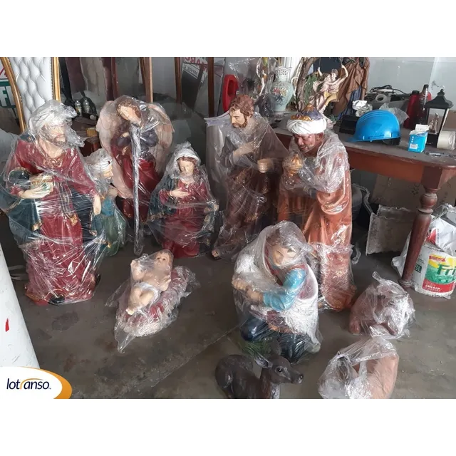 Misterio Nacimiento Pesebre Grande De Fibrade Vidrio Navidad