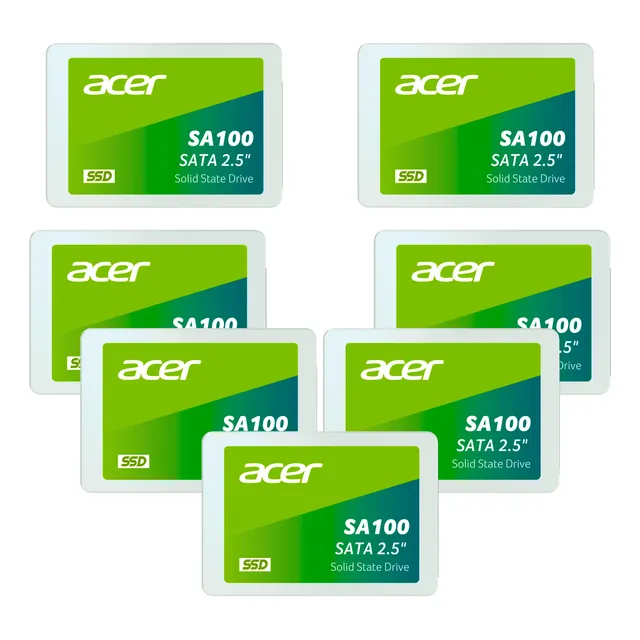 Kit 7 Disco Duro Sólido Interno Ssd Acer Sa100 240gb