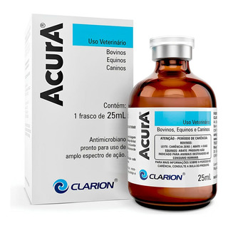 Acura Antimicrobiano P/ Equinos, Caninos E Bovinos 25 Ml Acura Antimicrobiano P/ Equinos, Caninos E Bovinos 25 Ml